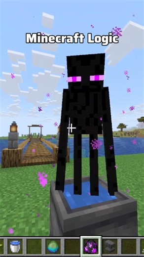 Minecraft logic be like 🤯 #minecraft #fyp #foryou #gaming #funny #minecraftshorts #viral #relatable