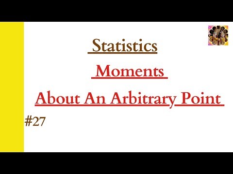 Moments in Statistics || Moments about arbitrary point || Types of moments #moments #statistics