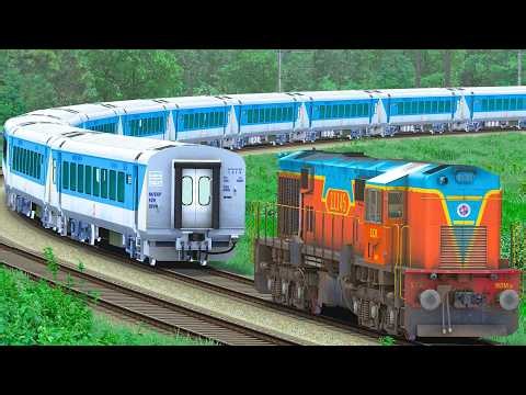 WDM3D SHUNT SHATABDI EXPRESS TRAIN | BUMPY RAILROAD | Train Simulator | Railwork | NTG GAMING