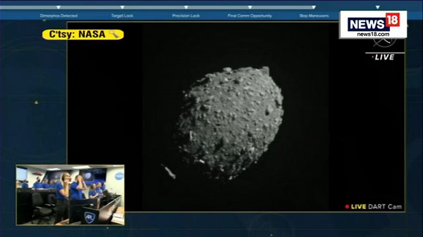 #NASA managed Monday to crash a small spacecraft directly into an asteroid to test whether such a technology could someday be deployed to protect Earth from a potentially catastrophic impact. Watch #News18Special #Science | News18