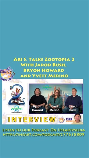 Kids First Coming Attractions on Instagram: "Ari S. Talks Zootopia 2 with Directors Jared Bush, Byron Howard, and Producer Yvett Merino. Jared Bush is a writer and producer known for Zootopia, Encanto and Moana 2. Bryon Howard is also a director and producer, known for Zootopia, Encanto and Tangled. Yvett Merino is a film producer who served as a main producer for the film Disney's Encanto. As producer, she won the Academy Award for Best Animated Feature, with Jared Bush, Byron Howard, and Clark