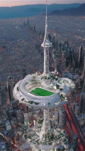 এই ভবিষ্যতের ফুটবল স্টেডিয়ামটা কি সত্যিই সম্ভব? 😳| Impossible Architecture Explained #shorts