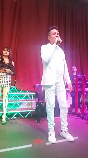 Live Stage Performance with Singer and Dancer