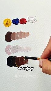 Todos los tonos de piel que quieras con sólo 4 colores... 🎨🖌️ #arte #artista #artistas #pintura #pintar #color #colores #dibujo #dibujar #fyp #parati #tips #consejos | Ratita Pintora