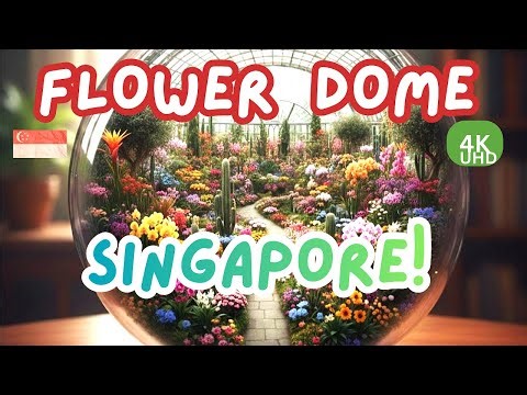 "SINGAPORE'S Amazing Flower Dome Destination! [4K]"🌺