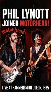Phil Lynott Joined Motörhead Live! #motorhead #lemmykilmister #thinlizzy #rocknroll