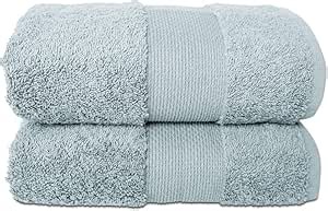 Hencely Luxury Hand Towel - Set of 2 (16x28 Inches) - Soft Turkish Cotton, Absorbent, Quick-Drying Face, Body, Kitchen, and Bathroom Towel (Hand Towels 2 Pack, Water Green)