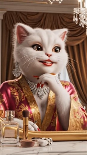 ✨ “Rich Cat Glam: Urdu Song & Luxury Makeup Magic” ✨ #eclipsetales #cat makeup