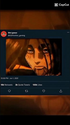 Eren death 😩😭 #anime #attackontitan #shorts