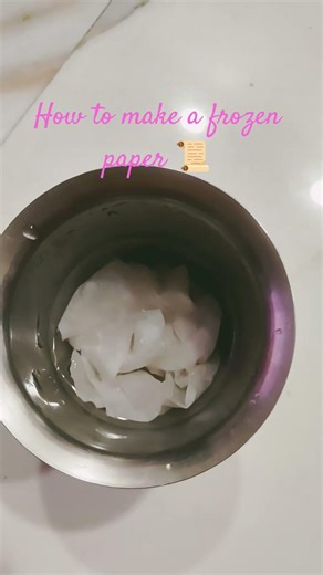 how to make a frozen paper part 1