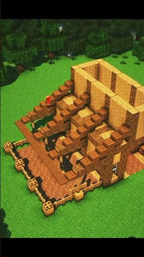 Minecraft Horse House Tutorial 🐎 | Easy Stable Build #mincraft #viralshorts