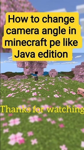 How to change camera angles in minecraft PE like Java edition #minecraft #phonk #shorts