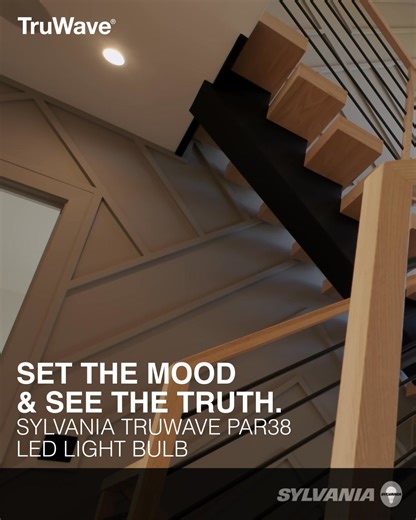 SYLVANIA TruWave® PAR38 LED Light Bulb is engineered for comfort, clarity, and customizable performance. It brings precision and well-being together in one powerful design. ​ ✅ Five CCT Options in One Bulb​: 2700K / 3000K / 3500K / 4000K / 5000K — warm to daylight, tailored for your environment. ​ ✅ TruWave Technology​: Mimics the natural light spectrum for better sleep/wake cycles and reduced eye strain — with less intense blue light and a high CRI of 90 for true color rendering.​ ✅ Energy-Smar