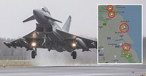 RAF Typhoons roar out over North Sea in wake of Ukraine invasion