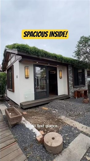 Inside a Luxury Tiny House with a Green Roof! | Full Modern Interior Tour #tinyhouse