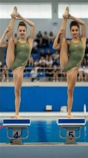 "Girl Gymnast’s AmazingSpringboard Moves & WaterJumping Video|Viral Gymnastics Performance 2025"🥶😄🔥🎉