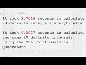 One Point Gaussian Quadrature (Numerical Integration)