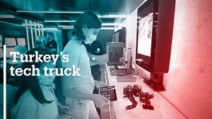 4.5K views · 128 reactions | A truck decked out with technological gadgets and artistic instruments is on a voyage across Turkey’s remote countryside. It aims to take technology to children who cannot easily access it. | TRT World | Facebook