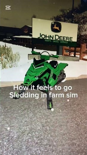 Sledding in farm sim 22