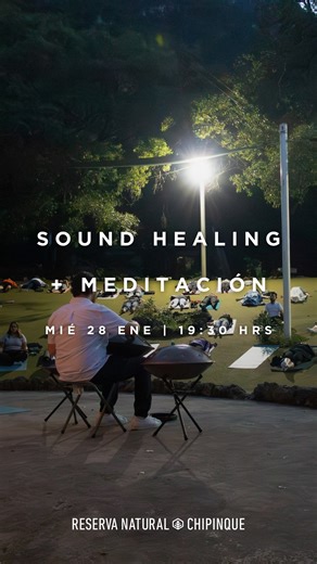Reserva Natural Chipinque on Instagram: "🎶🌿 ¡Arrancamos el año con el primer Sound Healing en Chipinque! ✨ Inicia el año con calma y claridad en una experiencia de meditación y sonido bajo el cielo nocturno, rodeado de naturaleza y silencio. Un espacio para respirar, soltar y reconectar con la montaña desde el primer mes del año. 📅 Miércoles 28 de enero 🕢 7:30 p.m. 📍 Teatro al Aire Libre, Meseta 🎟️ Boleto especial $180 MXN en: chipinque.org.mx/tienda Incluye préstamo de tapete. Recuerda qu