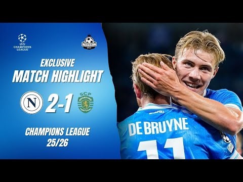 Napoli vs Sporting Lisbon 2-1. Highlights - Rasmus Hojlund Two Goals UCL 2025-26