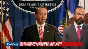 Bloomberg’s Kevin Cirilli reports on Rosenstein’s working relationship with Trump.