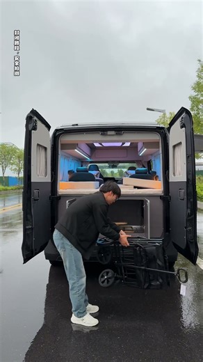 Let's take a look at our campervan. It solves all the problems associated with RV travel