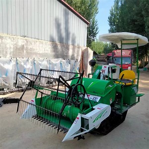 [Hot Item] Mini Grain Harvester Rice Harvester Combine Wheat/Rice Walk-Behind Rice Harvester
