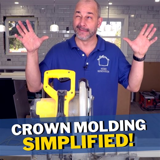 The Easiest Lightweight Crown option on the market Designed specifically for individuals to be able to install with ease and get a great finish. #diy #diyhome #reno #renovations #homerenovation #tutorial #doityourself #homerenovations #house #Home #renos #homemakeover #homeinspo #remodel #remodeled #homeimprovement #diyrenovation #homerepair #tips #howto #homeowner #installation #crown #molding | Home RenoVision DIY