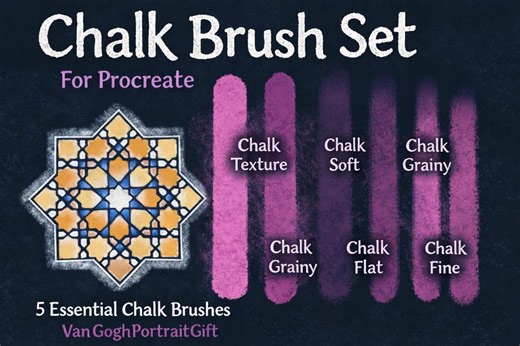 Pastel Chalk Brushes for Procreate – 5 Chalk Brush Set – Soft Texture, Blender & Variable Brushes – Digital Drawing Tools - Etsy
