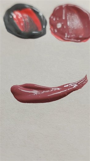 @asmrsound.4 on Instagram: "Mix red and white to get strawberry. Then mix black and white to get gray. After that, mix these two together to get Pale Violet Red☺️ #asmr #asmrsounds #asmrvideo #relax #color"