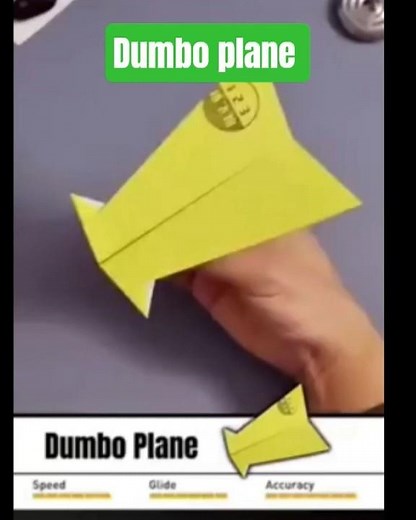 how to make a easy paper dumbo # plane # short video plz# subscribers ♥️