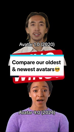Comparing Oldest and Newest Avatars - AI Technology Showcase