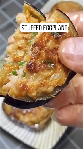 2.1M views · 22K reactions | Pan fried stuffed eggplant Chinese style #cooking #recipes #ChineseCuisine #chinesefood #foodlover #keto #easyrecipes #lowcarb #fullhappybelly #eggplant #food | Fullhappybelly | Facebook
