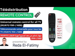 Universal remote control for all TV (HUAYU RM-L1688) | Télécommande universelle pour tous les TV