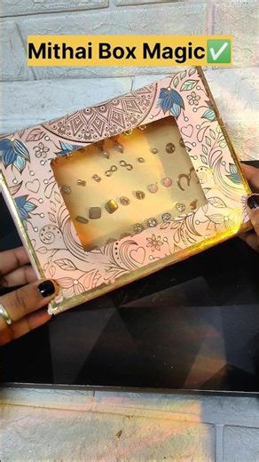 Mithai Box Transform into Gift Box | Easy Craft Idea | Reuse Old Box ✨#diy #trendingshorts