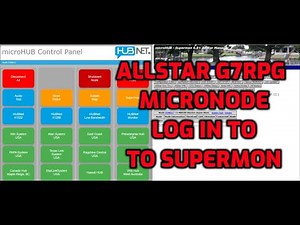 ALLSTAR microdode (g7rpg) How to connect and log in to Supermon