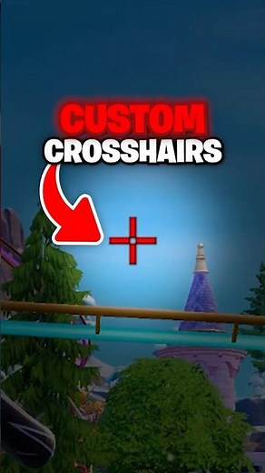 How To Enable CUSTOM Crosshairs In Fortnite Chapter 7 Season 2! 🎯 #shorts #fortnite