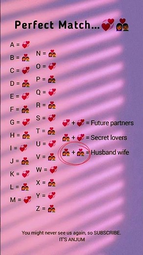 Perfect Match Game 💖 | Find Your Love Connection by Name 💞🤭