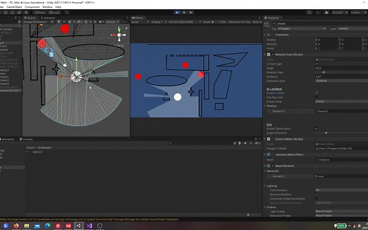 Unity 创建2D视野及视野内检测
