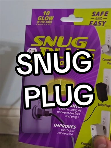 Upgrade loose outlets in seconds with the Snug Plug—a simple insert that tightens old wall outlets so your chargers and electronics stay securely plugged in. #SnugPlug #HomeHack #DIYHomeFix #HomeImprovement #SmartHomeTips