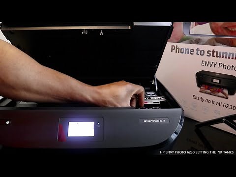 HP ENVY PHOTO 6230 SETTING THE INK TANKS