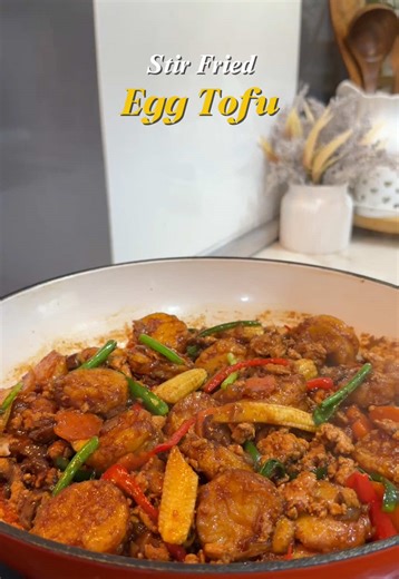 Delicious Egg Tofu Stir-fry Recipe