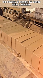 The process of making red bricks using a machine. #redbricks #machine #tool #contruction #trending | M-Tube TV