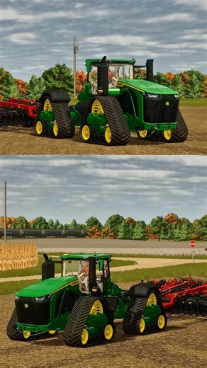 John Deere 9RX 830 with Case IH 13 shank ripper #johndeere #johndeeregreen #caseih #farming