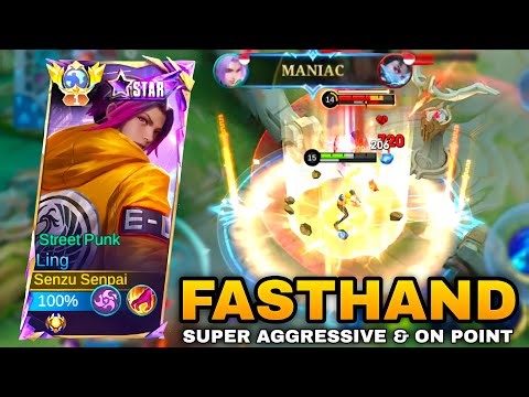 MANIAC‼️LING FASTHAND PERFECT ROTATION ~ SUPER AGGRESSIVE & ON POINT GAMEPLAY MOBILE LEGENDS