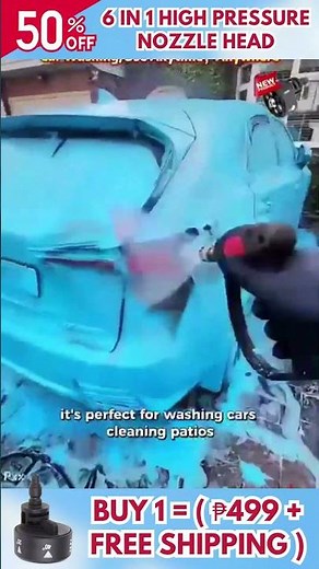 6 In 1 High Pressure Nozzle HEAD