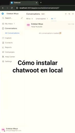 ¡LO QUE NADIE TE DICE DE CHATWOOT! 🤫 Tenlo GRATIS en local. Tutorial en mi canal 👇#chatwoot