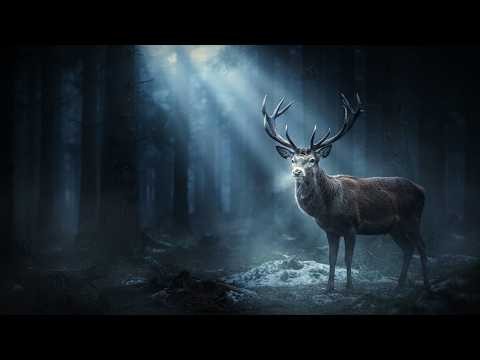 The Cozy Sound of Deer at Night 🦌 Forest Ambience