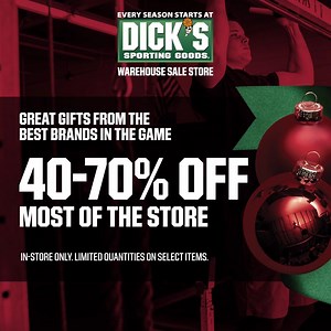 Top brands. Can’t-miss savings. Perfect gifts. Score more at your Royal Palm Beach Warehouse Sale Store. | DICK'S Sporting Goods